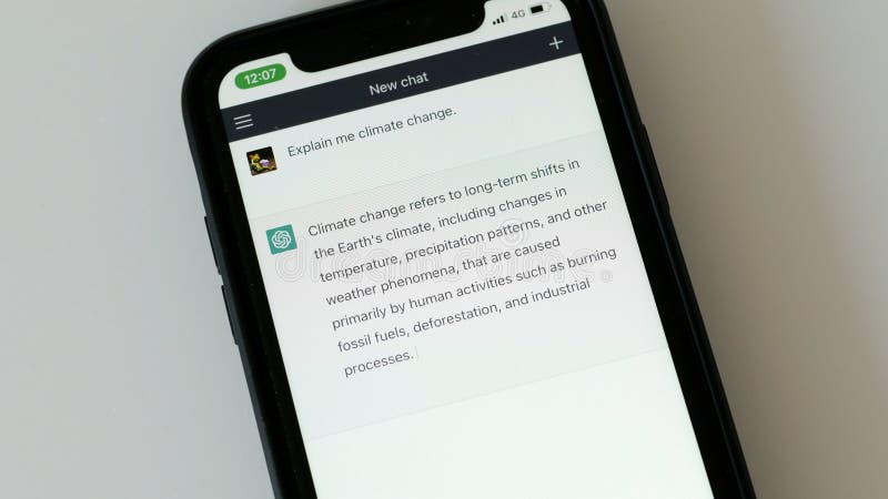 FEBRUARY 14, 2023: ChatGPT Website Screen Recording of an Example of Chat a Person Can Have with ChatGPT Chatbot. Iphone screen recording stock images, royalty-free photos and pictures