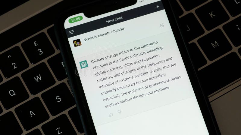 FEBRUARY 14, 2023: ChatGPT Website Screen Recording of an Example of Chat a Person Can Have with ChatGPT Chatbot. Iphone screen recording stock images, royalty-free photos and pictures