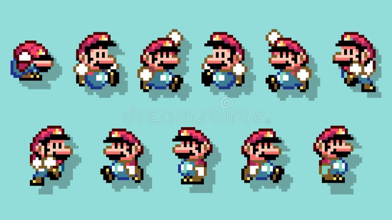 Set of Mario Cat Moves, Art of Super Mario Bros 3 Classic Video Game, Pixel  Design Vector Illustration Editorial Stock Image - Illustration of move,  game: 210763499