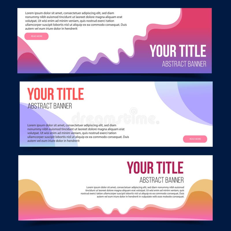 Color abstract fluid invitation set. vector illustration Color abstract fluid invitation set. vector illustration