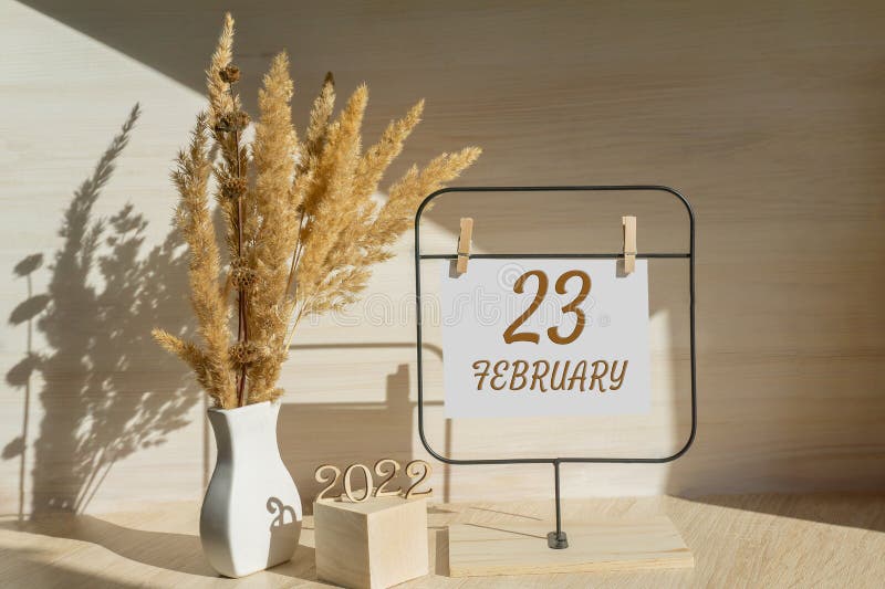 February 23. 23th Day of Month, Calendar Date Stock Image Image of