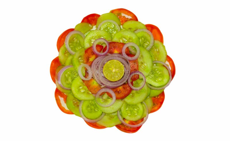 Feche acima da salada vegetal misturada fresca isolada fotografia de stock Feche acima da salada vegetal misturada fresca isolada fotografia de stock