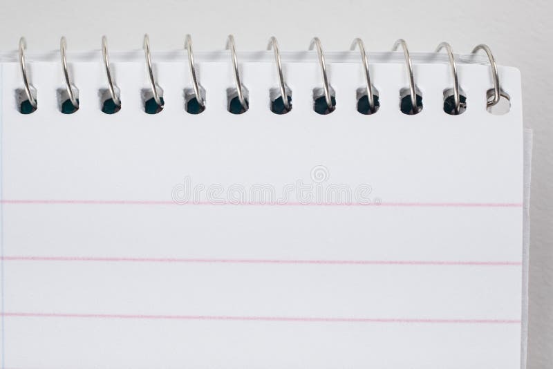 Feche acima do bloco de notas vazio imagem de stock Feche acima do bloco de notas vazio imagem de stock
