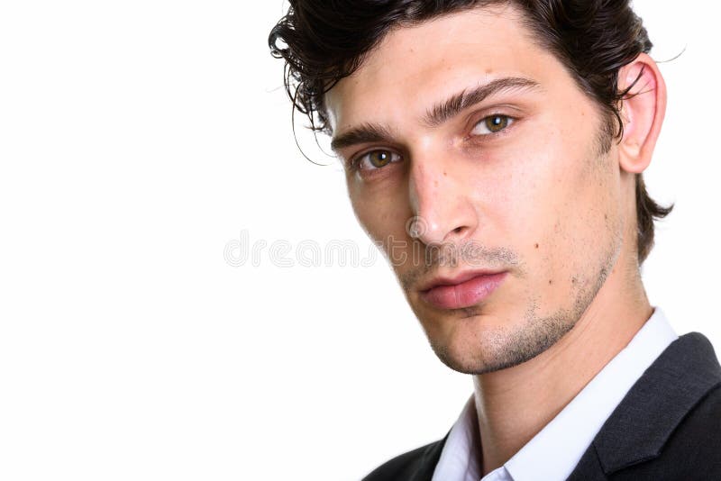 Feche acima do homem de negócios latino-americano considerável novo fotos de stock Feche acima do homem de negócios latino-americano considerável novo fotos de stock