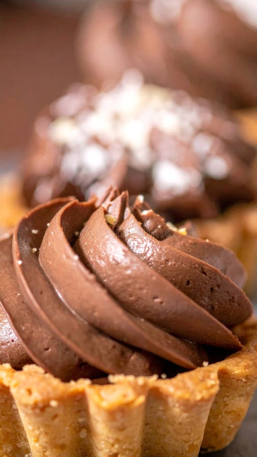 Fecho da pastelaria de chocolate ilustração do vetor