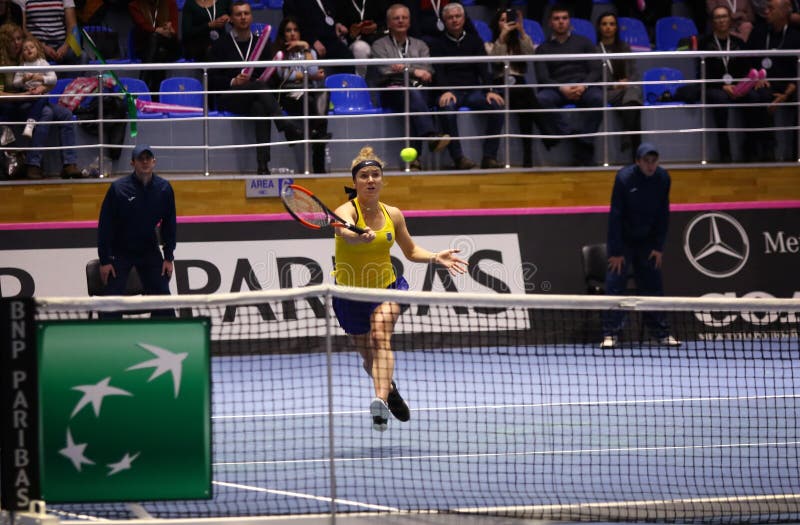 FedCup tenis: Ukraina v Australia w Kharkiv, Ukraina zdjęcie stock FedCup tenis: Ukraina v Australia w Kharkiv, Ukraina zdjęcie stock