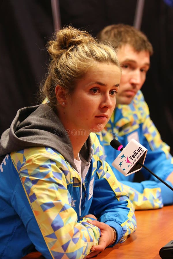 FedCup tenis: Ukraina v Australia w Kharkiv, Ukraina obrazy royalty free FedCup tenis: Ukraina v Australia w Kharkiv, Ukraina obrazy royalty free