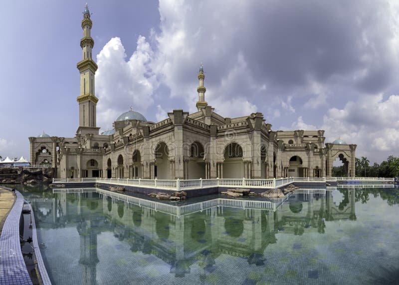 The Federal Territory Mosque, Kuala Lumpur Malaysia during Sunny Stock