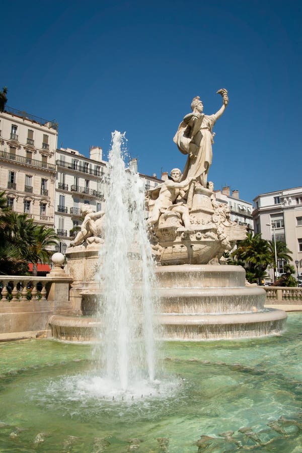 Federation fountain in Toulon