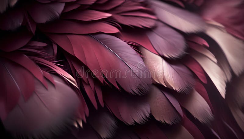 Federn eines Vogels auf dunklem Hintergrund. ai generiert. ai-generiertes Bild. Illustrations- und Clip-Kunst.