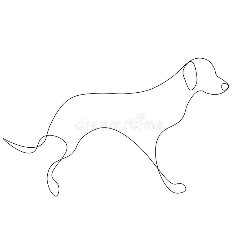 Federzeichnungsvektor des Hundes einer vektor abbildung Federzeichnungsvektor des Hundes einer vektor abbildung