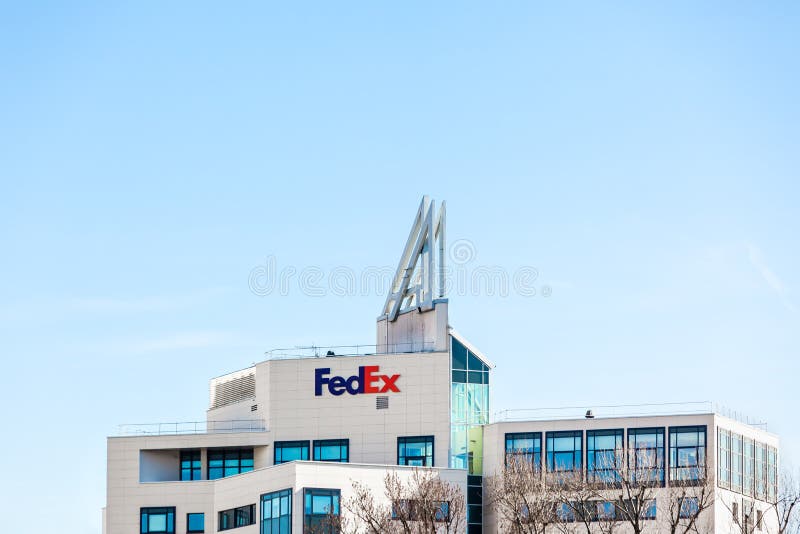 FedEx Corporation Brand Logo on Office Building Editorial Stock Photo ...