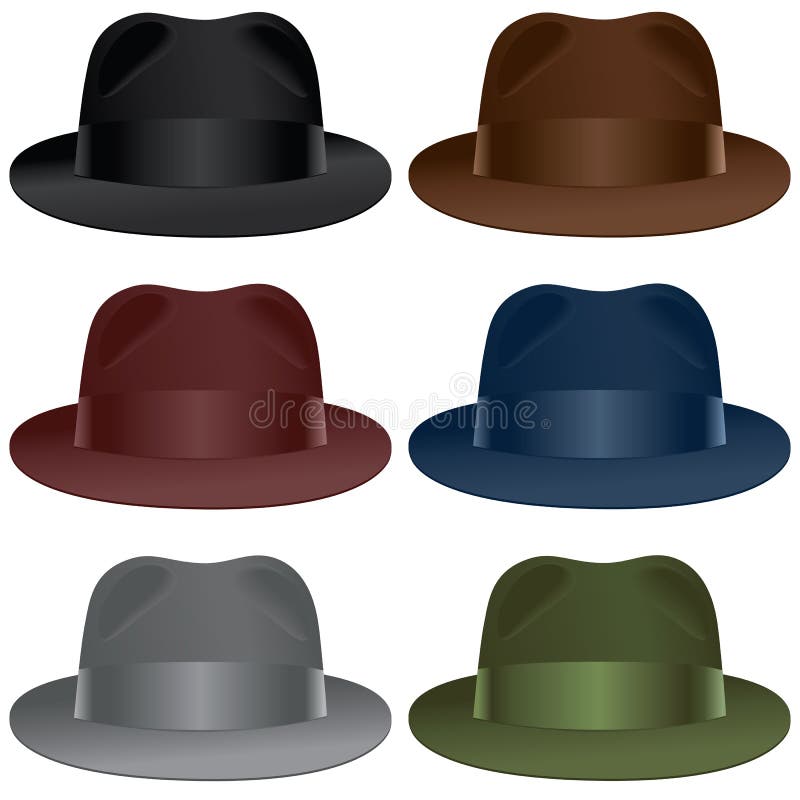 Fedora Hats stock vector. Illustration of human, icon - 16036956