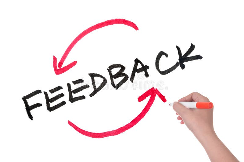 Feedback concept words written on white board. Board survey stock images, royalty-free photos and pictures