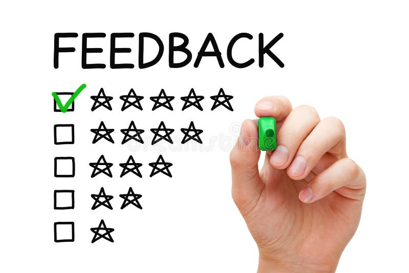 Feedback Five Stars Concept royalty free stock image