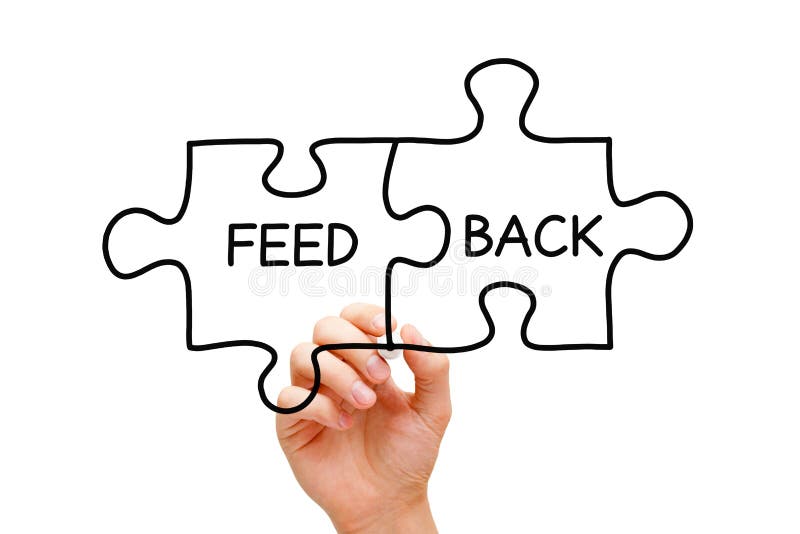Feedback Puzzle Concept stock photos