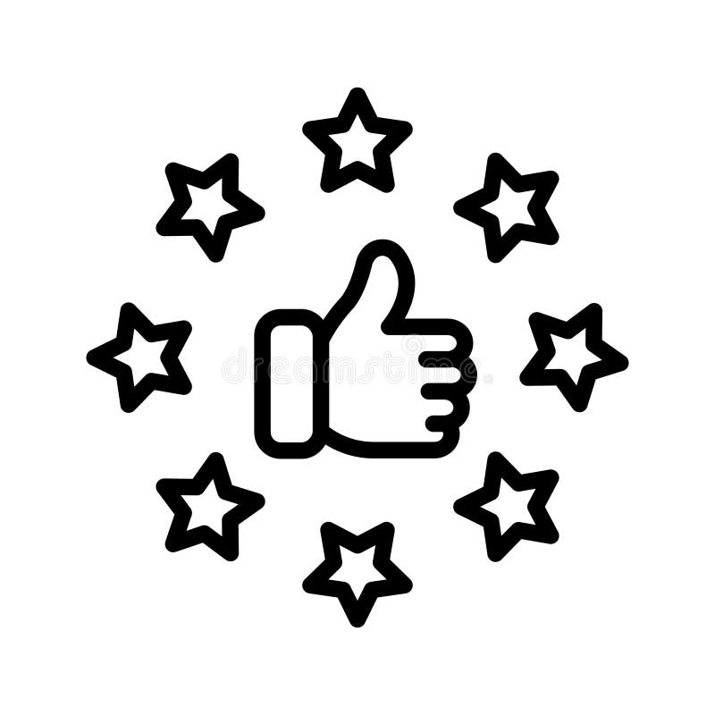 Feedback, rating, review, like fully editable vector icons vector illustration