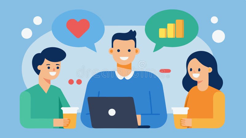 Feedback Session A casual meeting between an influencer marketing manager and influencers discussing feedback and