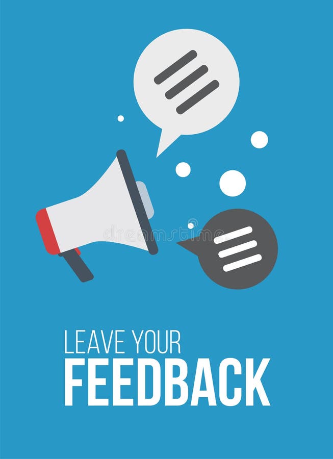 FeedBack banner minimalism poster Vector Illustration. FeedBack banner minimalism poster Vector Illustration