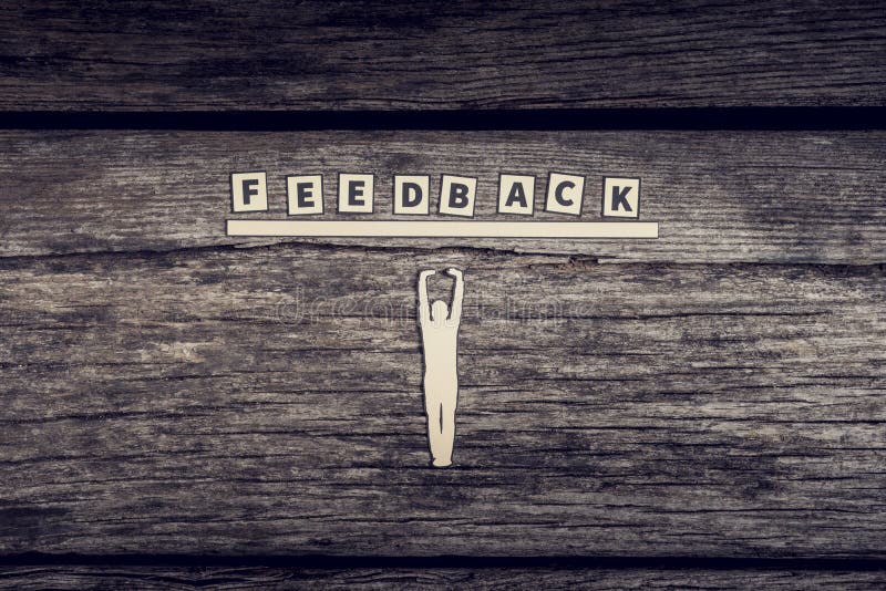 Feedbackgeschäftskonzept lizenzfreie stockfotografie Feedbackgeschäftskonzept lizenzfreie stockfotografie