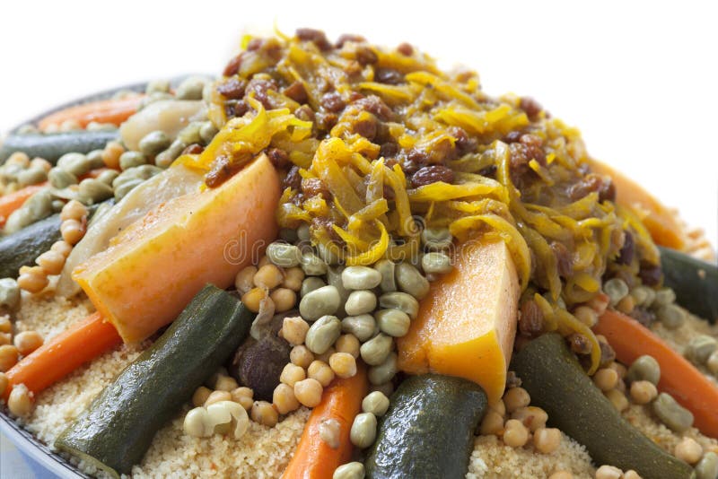 Feestelijke Marokkaanse kouskous royalty-vrije stock foto's