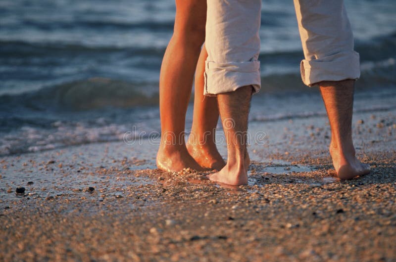 Feet on the beach