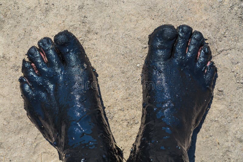 dirty black feet