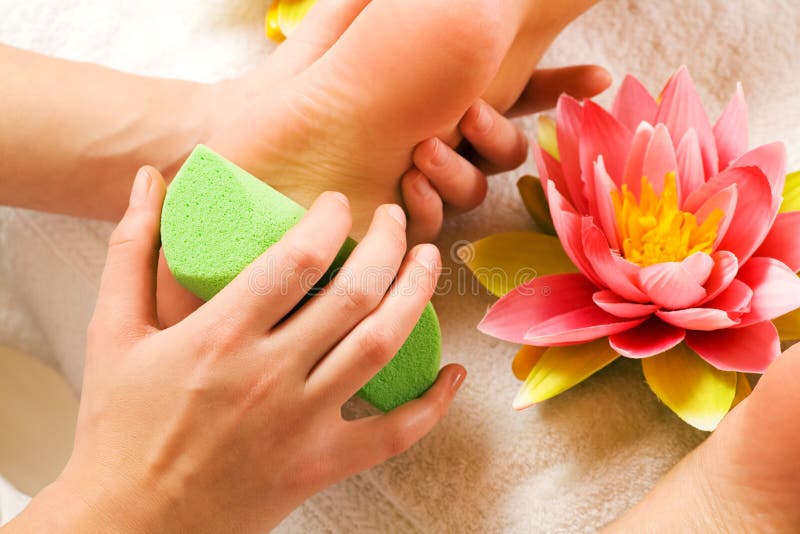 Feet massage stock image. Image of people, massaging, feet 5761927