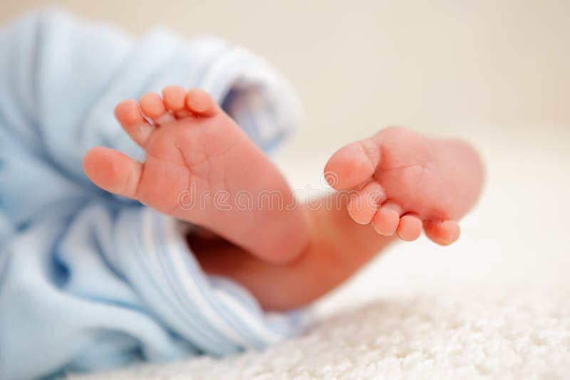 Feet of newborn baby stock photo. Image of cute, comfortable 40502206