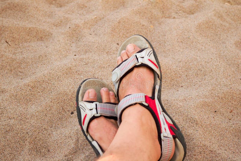 Feet on the sand