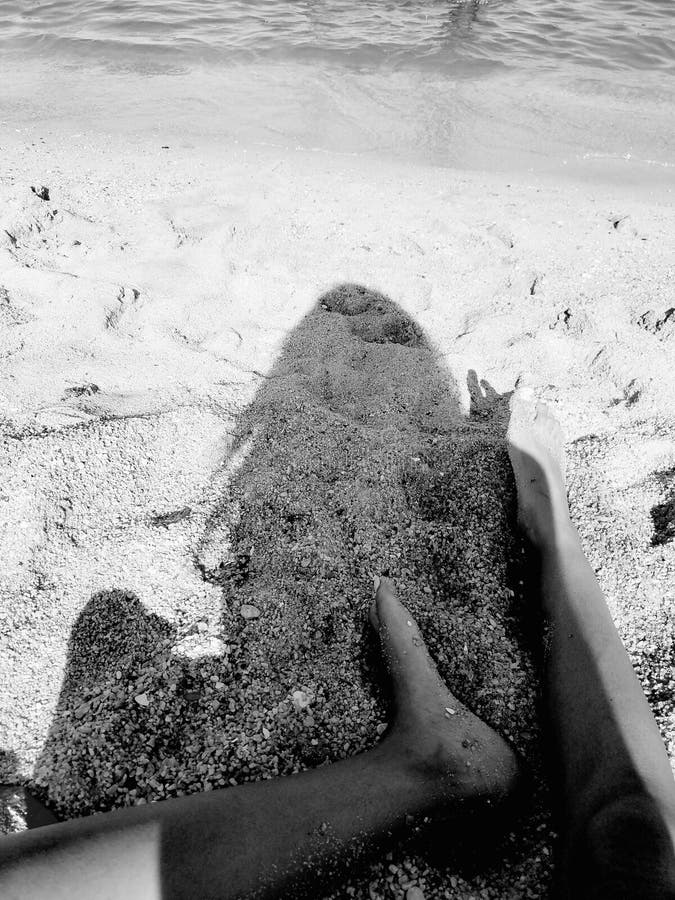 Feet in The Sand royalty free stock images Feet in The Sand royalty free stock images