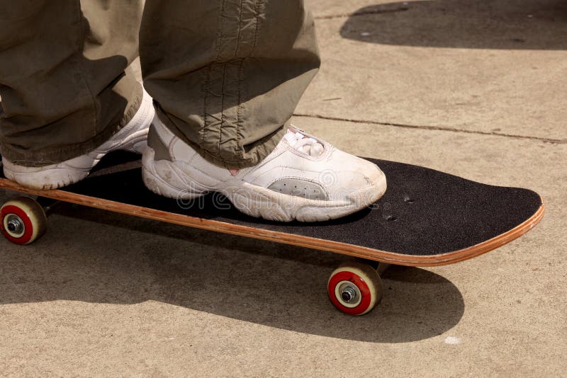 Feet and Skate Riding on a Skateboard Stock Image Image of extreme