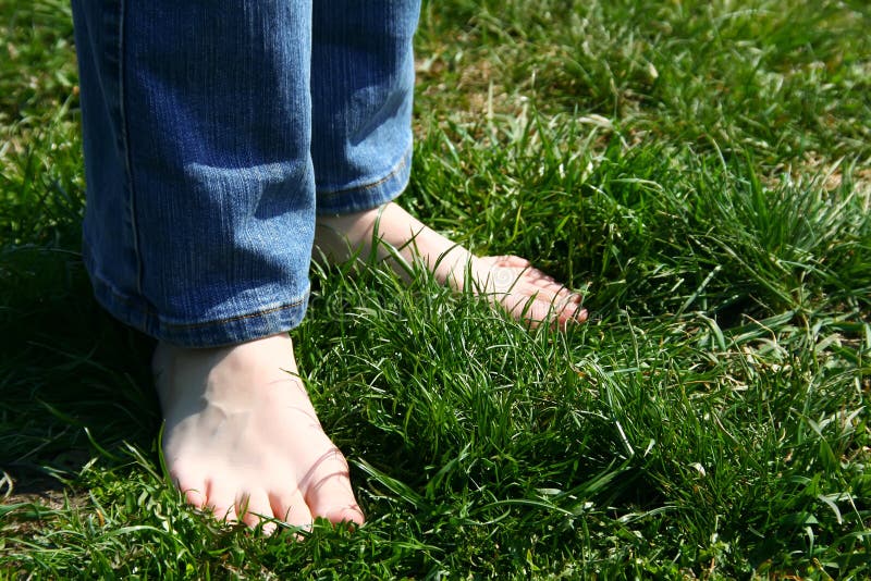 Feets on the grass