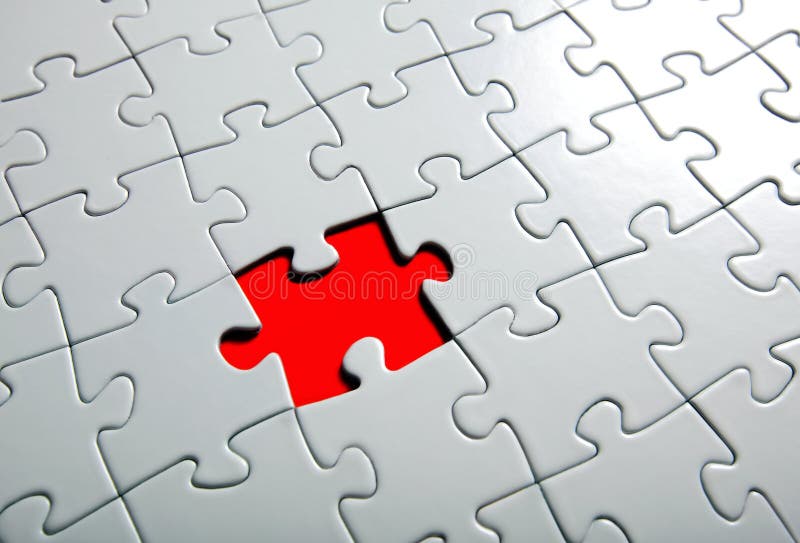 Fehlendes Puzzlespielstück lizenzfreie stockfotos Fehlendes Puzzlespielstück lizenzfreie stockfotos