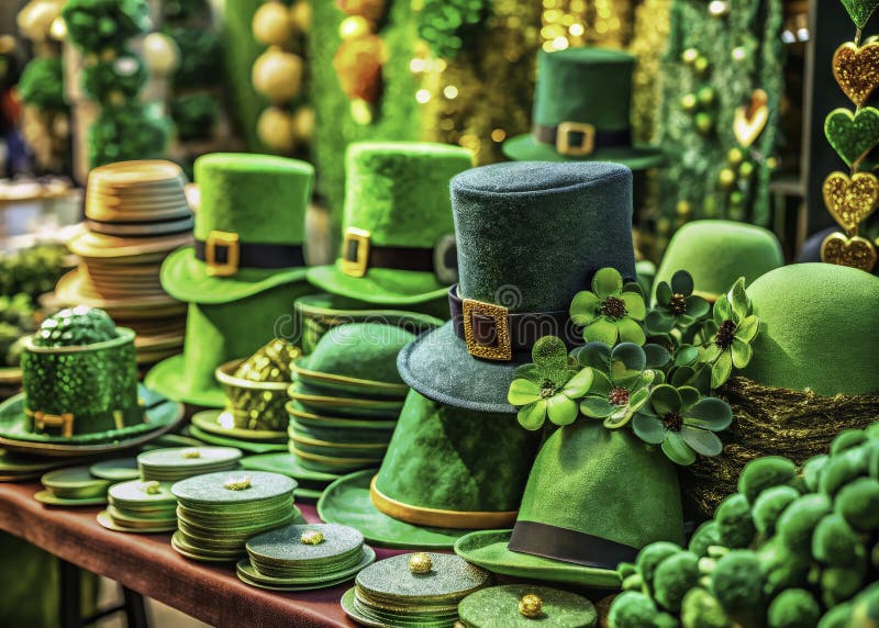 Feiern Sie den patricks tag mit einzigartigen irish geschenke auf unserem festmarkt entdecken traditionelles handwerk lecker treue lizenzfreie abbildung