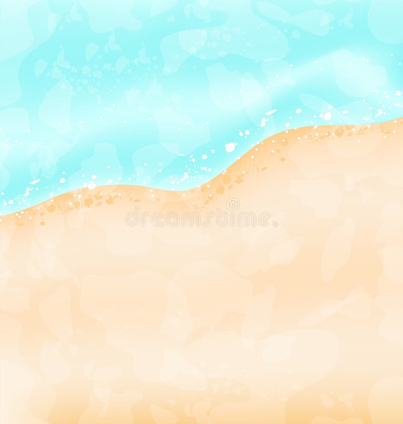 Urlaubshintergrund - Strand, Meer, Sand lizenzfreie abbildung