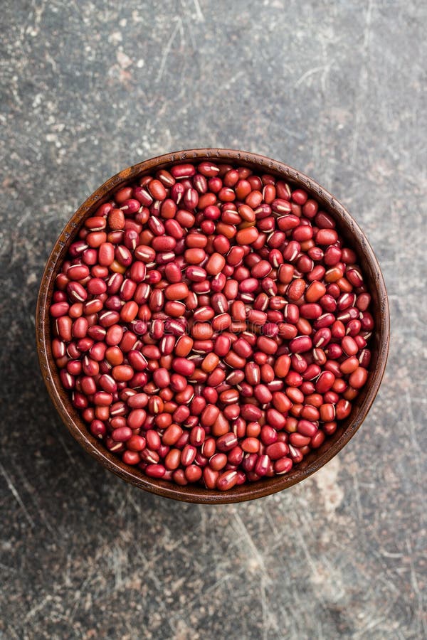 Feij? es de adzuki vermelhos imagem de stock royalty free