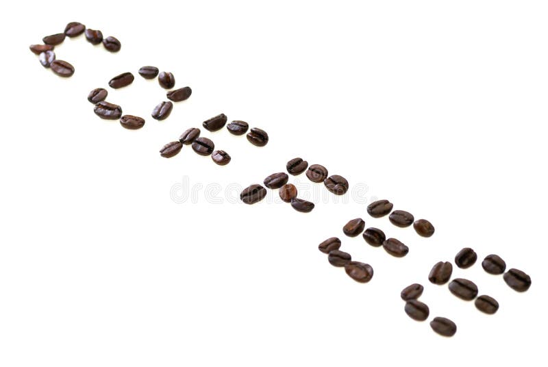Close up Coffee bean on white background. Close up Coffee bean on white background