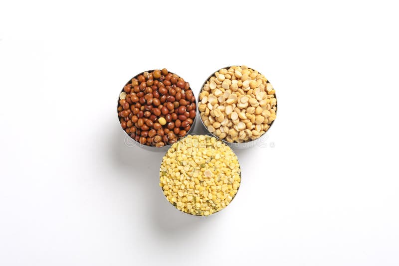 Indian Beans and Pulses in bowl on white background. Indian Beans and Pulses in bowl on white background.