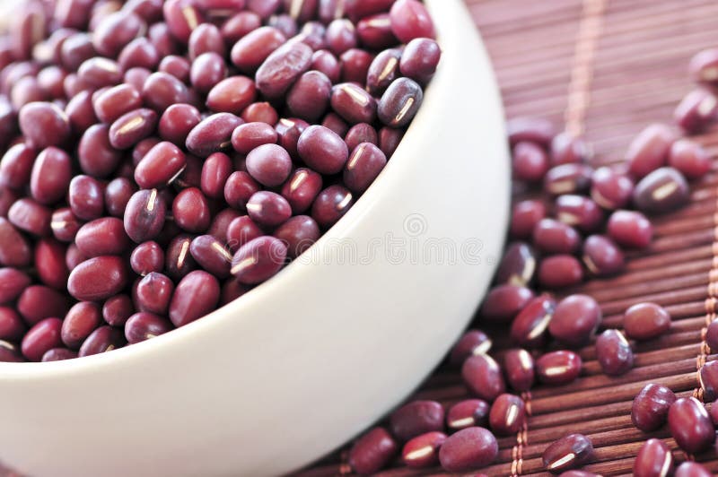 Feijão azuki vermelho foto de stock