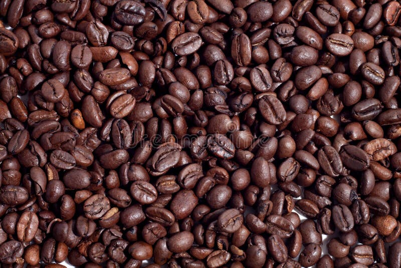 Grãos de café fotos de stock
