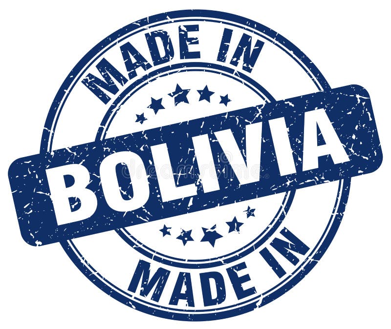 Selo 'feito na Bolívia' ilustração do vetor