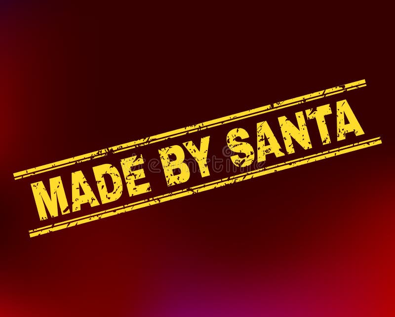 FEITO por SANTA Grunge Stamp Seal no fundo do inclinação ilustração do vetor FEITO por SANTA Grunge Stamp Seal no fundo do inclinação ilustração do vetor