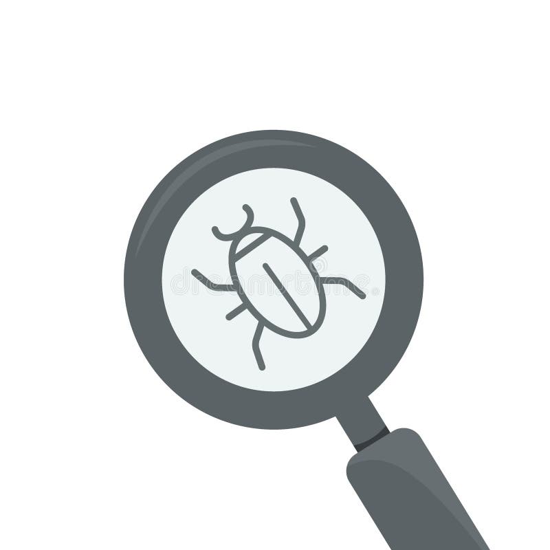 Fel som söker symbolen på vit bakgrund Bugga sökande av symbolen för infographic, website eller app symbol stock illustrationer Fel som söker symbolen på vit bakgrund Bugga sökande av symbolen för infographic, website eller app symbol stock illustrationer