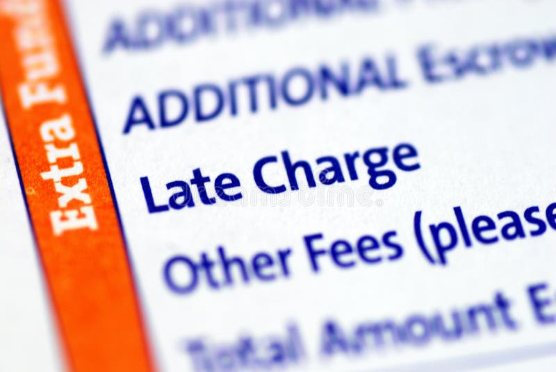 Focus on the Late Charge item in a mortgage payment coupon. Focus on the Late Charge item in a mortgage payment coupon