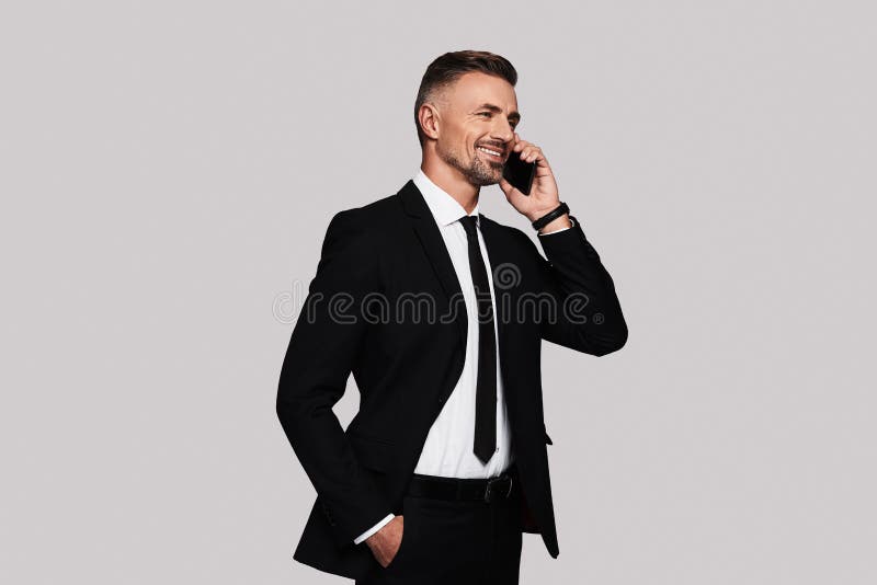 Felice di sentirlo! fotografia stock