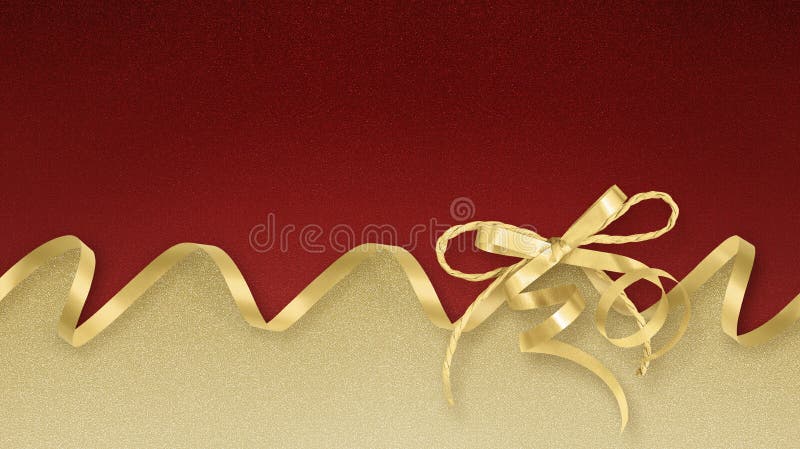 Felicitare Crăciun fericit cu cadou alb cu panglică strălucitoare, izolată pe fond strălucitor cu strălucire de culoare roșie și a stock image