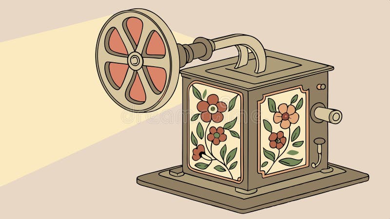Felinar ornat cu design floral, design decorativ pentru vectorul sursei de lumină Generativ AI royalty free illustration
