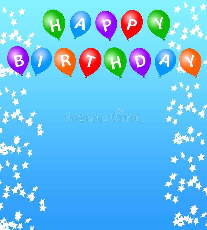 Festive happy birthday frame with copyspace provided. Festive happy birthday frame with copyspace provided