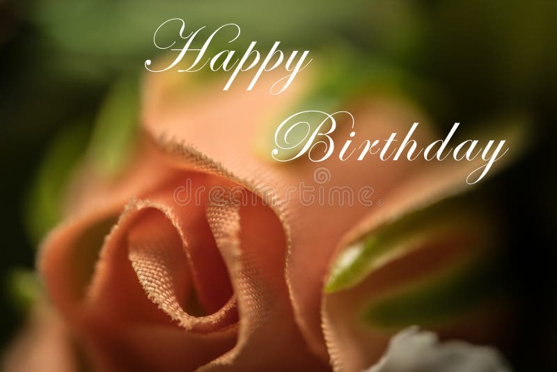 Feliz aniversário com a foto de rosa fotos de stock royalty free